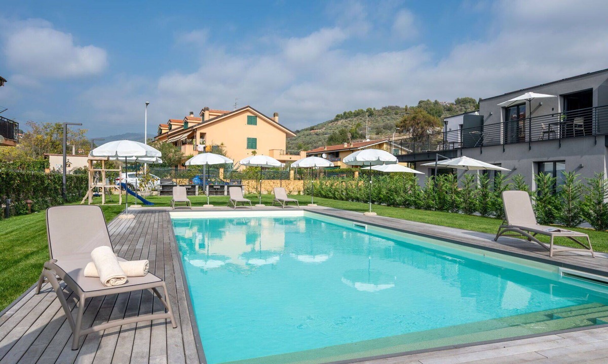 Caramagna Ligure Apartment | Nice apartment for 6 guests with pool, WIFI, A/C, TV, terrace and pets allowed