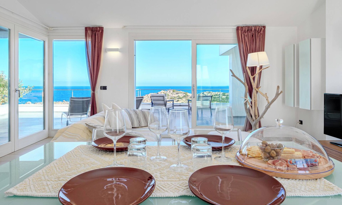 Golfo Aranci Apartment | Penthouse Apartment 12 in Villa Marconi with Sea & Mountain View and Panoramic Terrace