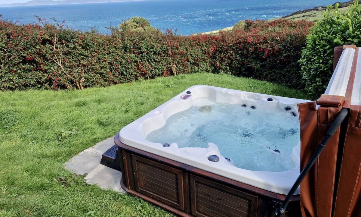 Ballycastle Cabin | Private luxury log cabin with hot tub and stunning views!