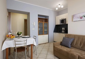 2-room apartment with small balcony in an Art Nouveau villa with communal pool
