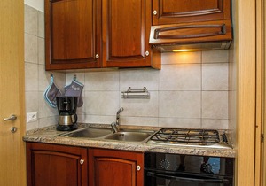 Attractive studio with terrace and garden, pool and dream view