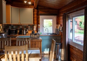 Self-Catering log cabin near Plockton and the Isle of Skye secluded, well equipped and dog friendly.
