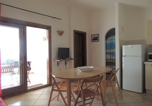two-room apartment with shared swimming pool