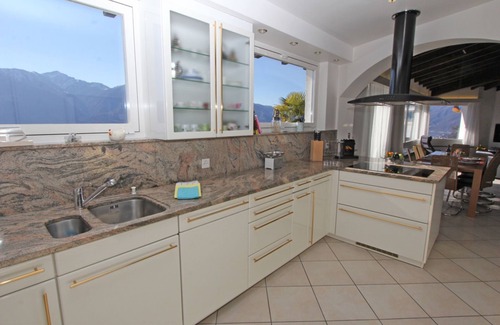 Brione sopra Minusio Apartment | Spacious apartment with its own indoor pool and magnificent panoramic view