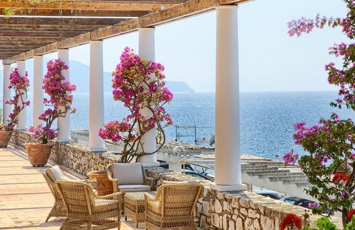 Massa Lubrense Villa | Villa Acquamarina with Private Pool, Sea View, Direct Sea Access and Parking