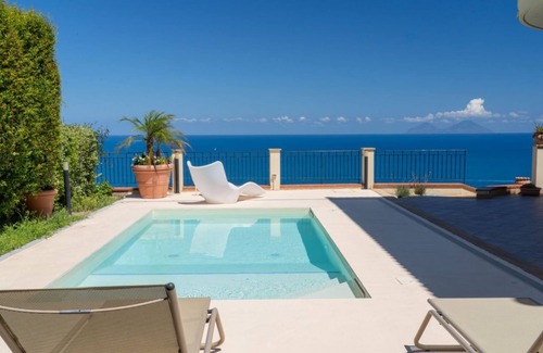 Capo d'Orlando Villa | Villa with panoramic sea view, beautiful garden, and private pool