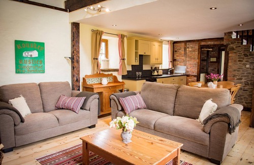 Rousky House | Beautiful converted stone barn, huge open fire, panoramic view of countryside