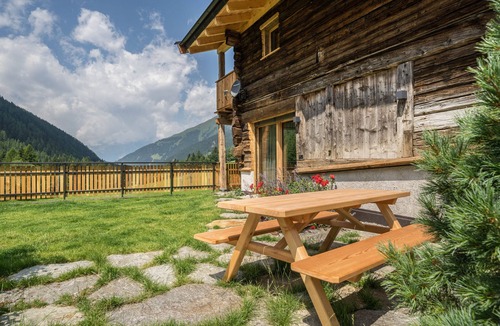San Leonardo in Passiria Ski Chalet | Chalet 'Zu Wosser' with Mountain View, Private Terrace and Garden