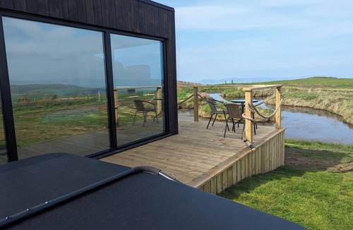 Ballycastle Cabin | Cliff Top Retreat with Private Hot tub (Cab1)
