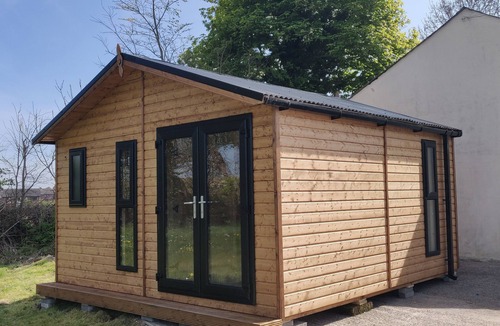 Comber Cabin | Cosy Log Cabin - views of Scrabo Tower