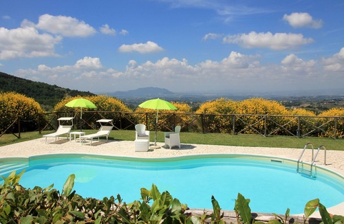 Casperia Apartment | Cozy Apartment near Rome in Country House with Swimmingpool and Panoramic Views