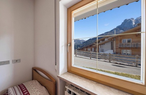 Vigo di Fassa Apartment | Holiday Apartment "Villa Mazzel - Cima 12" with Wi-Fi & Mountain View