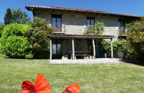 Mombarcaro Cottage | Majestic Grand Villa with a Little Lake