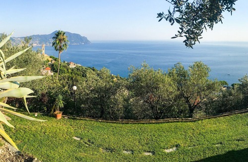 Pieve Ligure Villa | PRIVATE VILLA with sea view, full airco, inifinity pool, garden, double parking