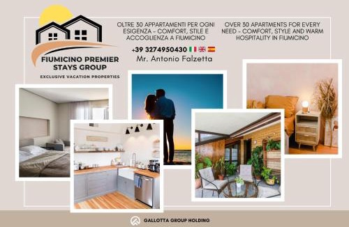 Isola Sacra Apartment | Royal Penthouse - Three-Bedroom Suite - Fiumicino Airport