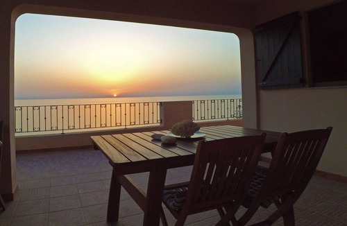 Marina di Gutturu Flumini House | Terrace with the best view