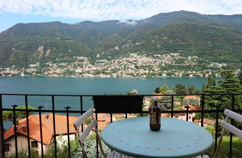 Torno Apartment | Villa Rossa Attic Como Lake garden and magnificent lake view 10 min. from Como