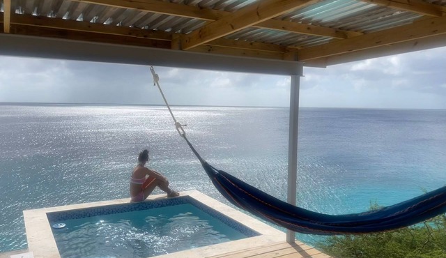 Romantic getaway on the Caribbean with private plunge pool.