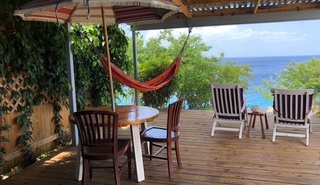 Sol Patch at Jeremi #1 - a seaside guest house over-looking the Caribbean.