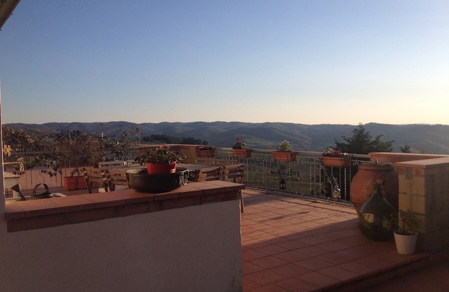 A splendid terrace in the heart of Chianti