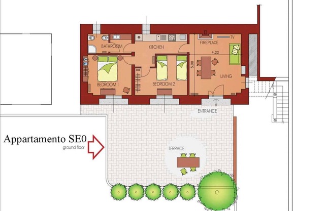 Palazzo Barbò (historical medieval palace) relax outdoors, great for vacation or work