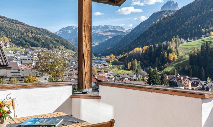 Ortisei Apartment | Apartment "Villa Erina A" with Mountain View, Terrace & Wi-Fi