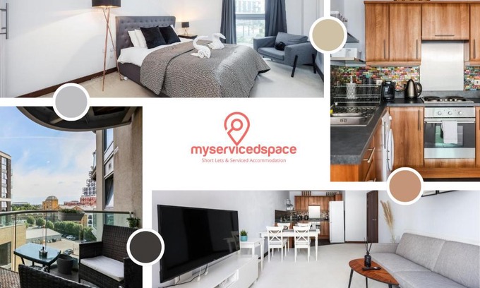 St. Mary's Park Apartment | My Serviced Space - Battersea 1 BR Apartment, Balcony, Family Friendly, Relocation & Business