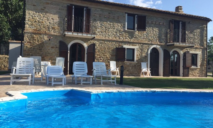 Castiglione Messer Raimondo Other | Renovated farmhouse with private swimming pool and spectacular views.
