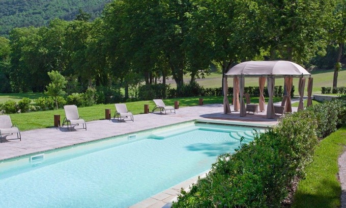 Nerbisci Villa | Stunning private villa for 20 guests with A/C, WIFI, private pool, TV, patio and panoramic view