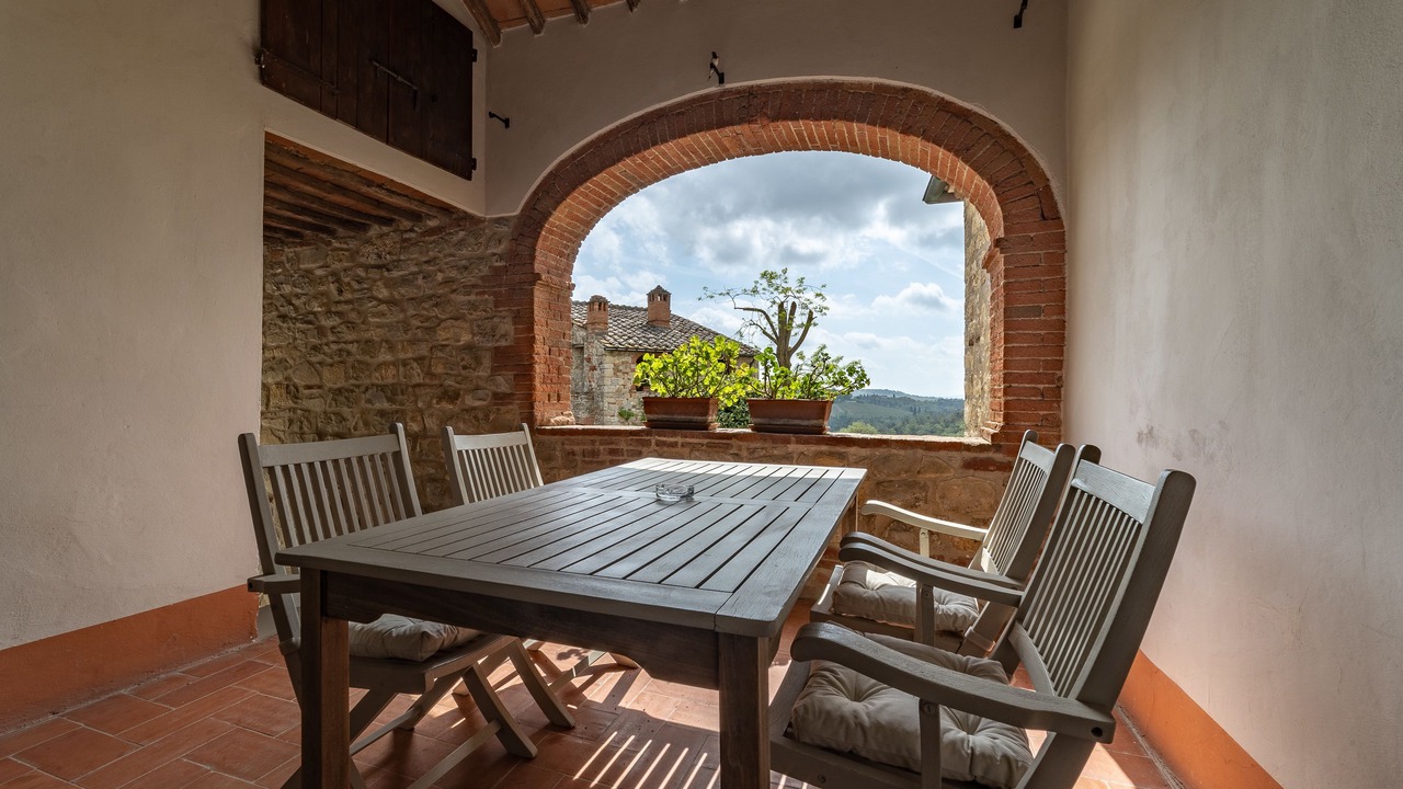 Photo of Patio Balcony in Gaiole in Chianti